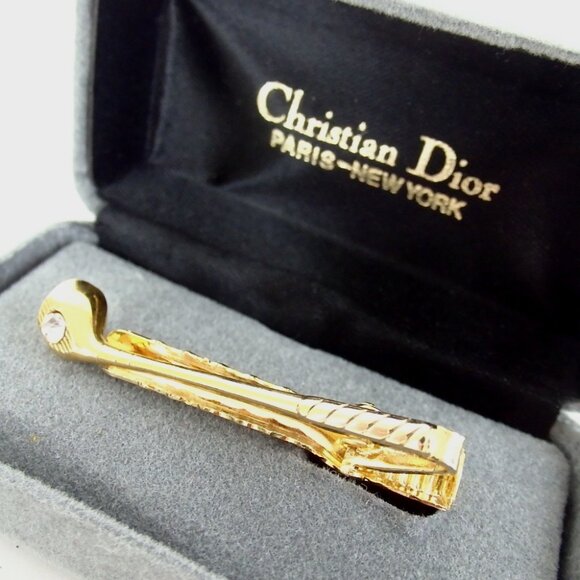 Authentic Christian Dior Nek Tie pin metal [Used]